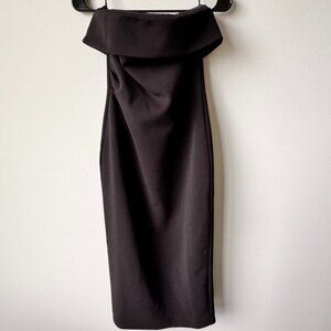 Aritzia Babaton Eyecatcher Dress Strapless Black